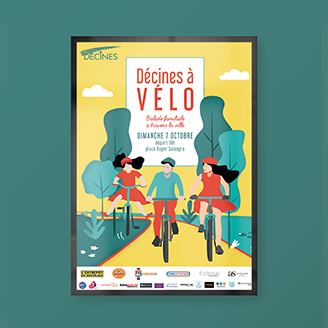 Affiche publicitaire, flyer design pour événement à Lyon - AVICOM' Agence de publicité