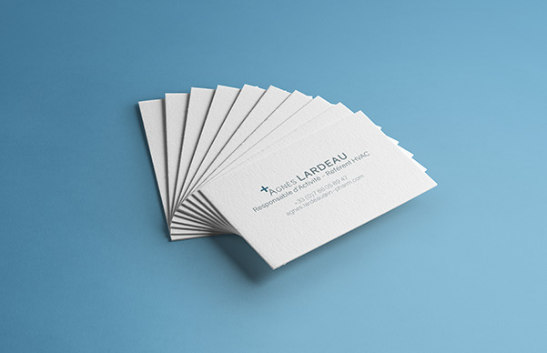 Création de cartes de visite et création d'identité visuelle pour In Pharm - AVICOM' agence de création et de publicité