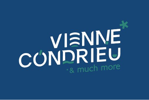logo vienne condrieu sur fond bleu foncé