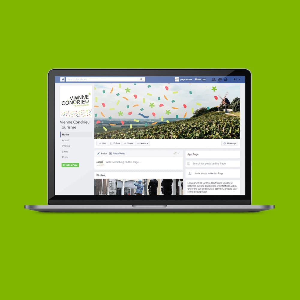 Mockup bannière et page Facebook