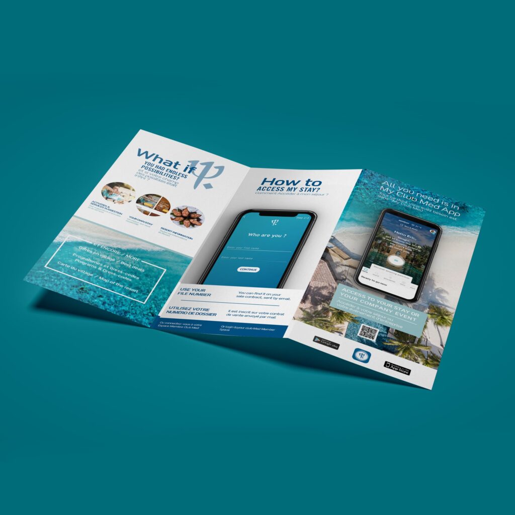 Flyer de communication été du Club Med