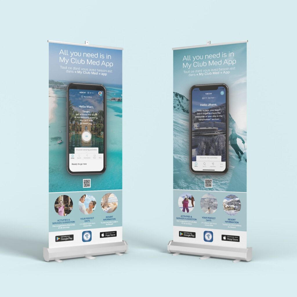 Réalisation graphique de kakémono par l'agence créa avicom'