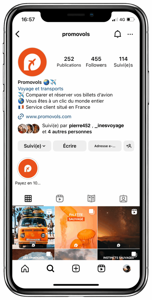 Mockup feed Instagram PROMOVOLS