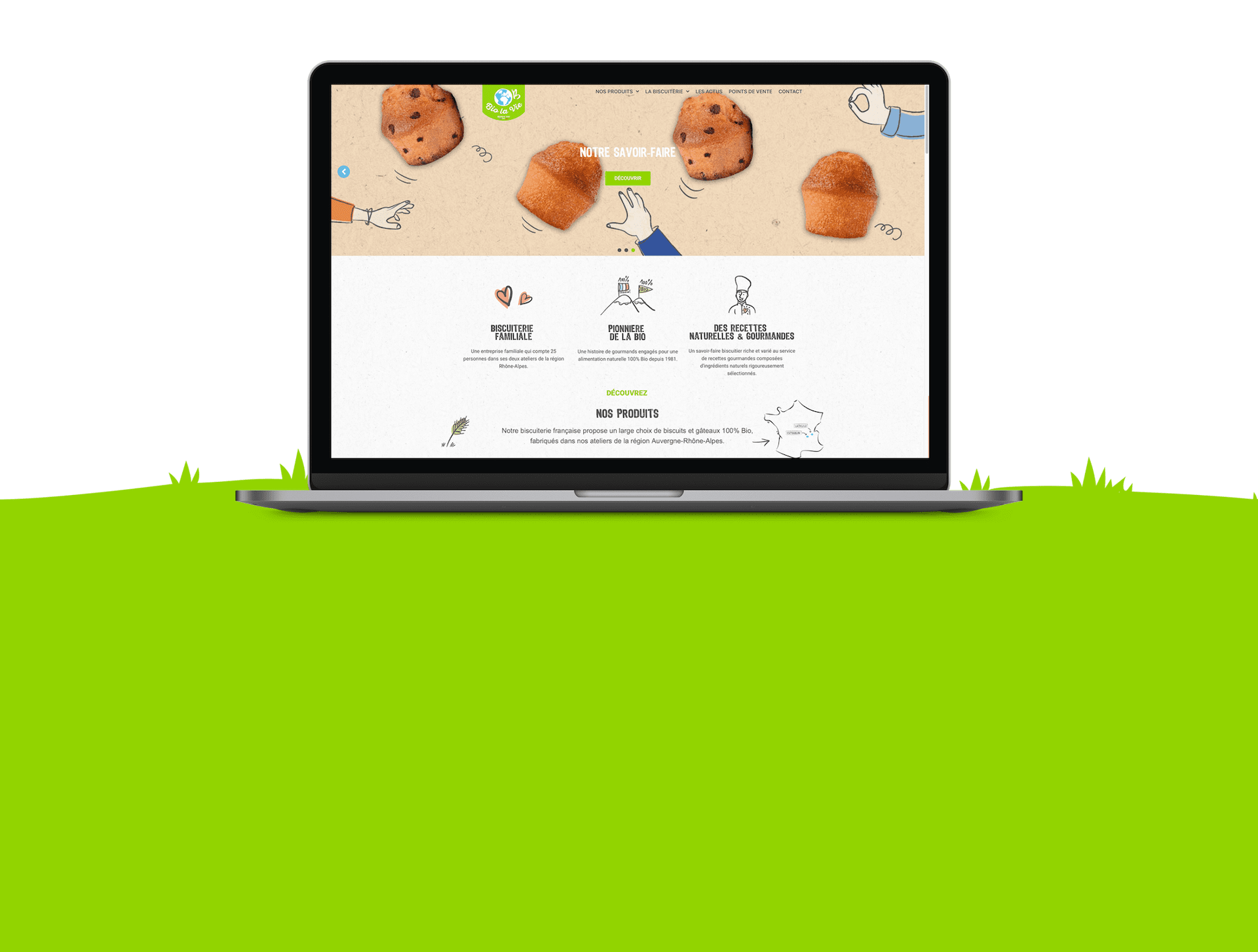 Création du site internet de Bio La Vie