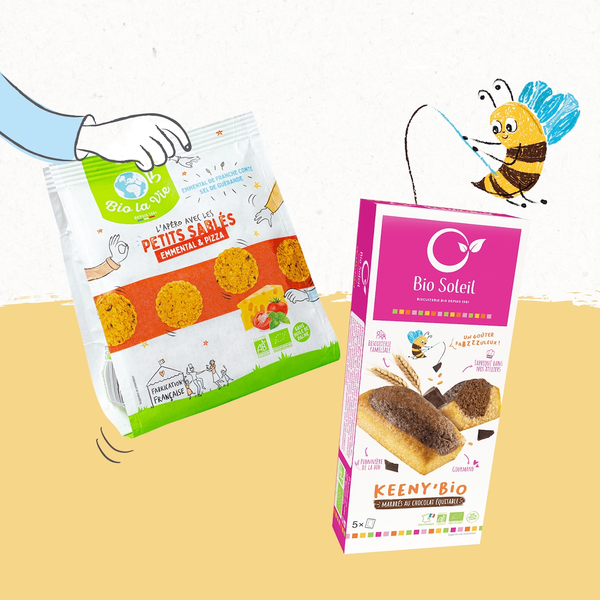 Refonte de l'identité de marque d'Alpes Biscuits, et créations de packagings